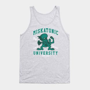 Miskatonic University Cthulhu Mascot - Creepy Cute Vintage Distressed Lovecraft Tank Top
